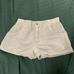 Baby Blue Corduroy Shorts by Op